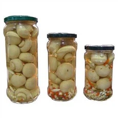 Champignon mariné en conserve